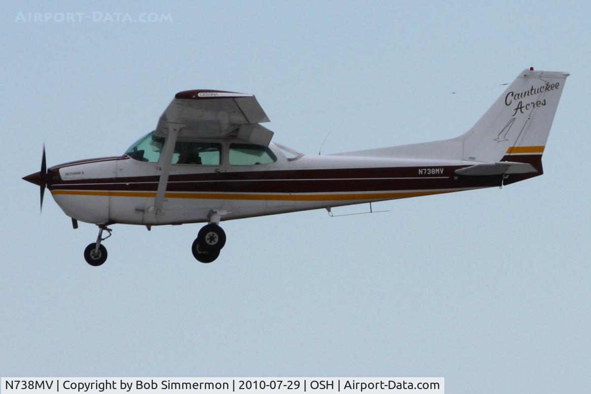 N738MV, 1977 Cessna 172N C/N 17270092, Arriving at Airventure 2010 - Oshkosh, Wisconsin