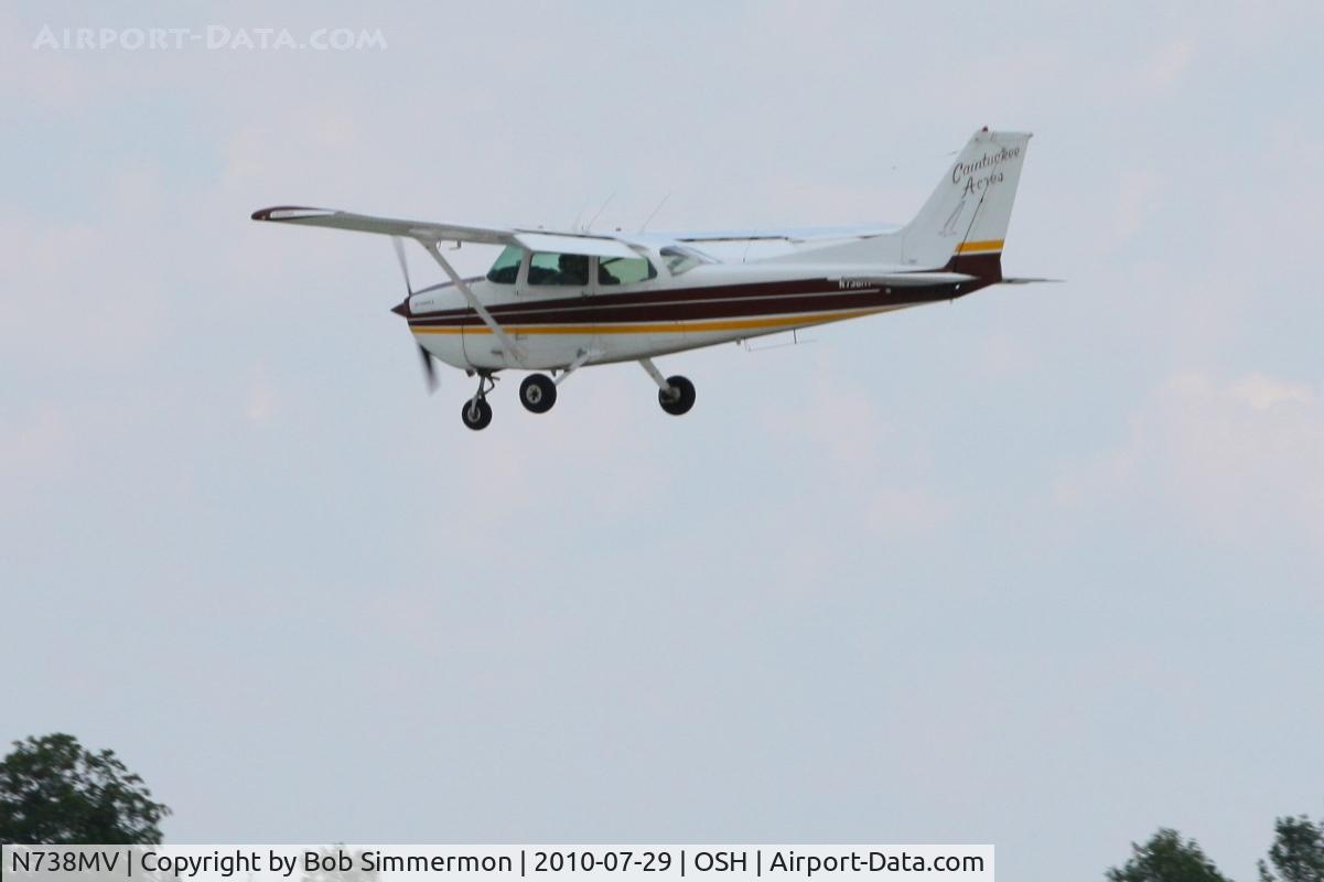 N738MV, 1977 Cessna 172N C/N 17270092, Arriving at Airventure 2010 - Oshkosh, Wisconsin