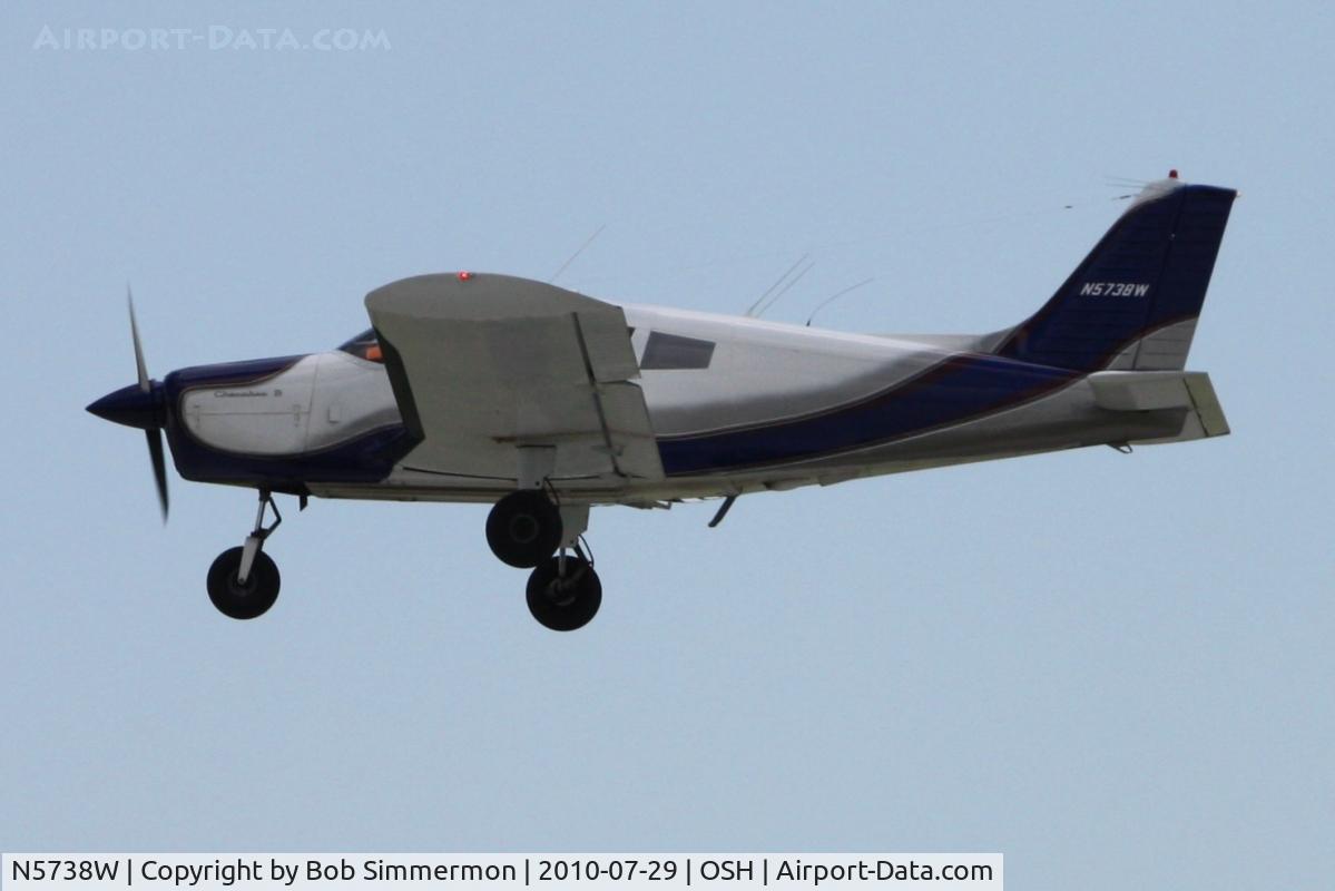 N5738W, 1963 Piper PA-28-150 Cherokee C/N 28-1434, Arriving at Airventure 2010 - Oshkosh, Wisconsin