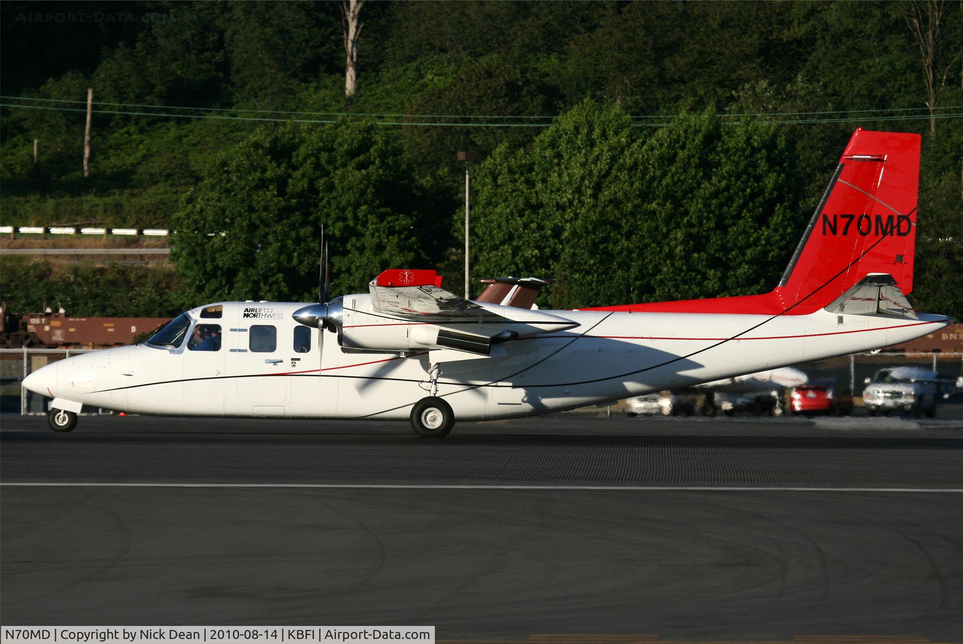 N70MD, 1974 Rockwell International 690A Turbo Commander C/N 11210, KBFI