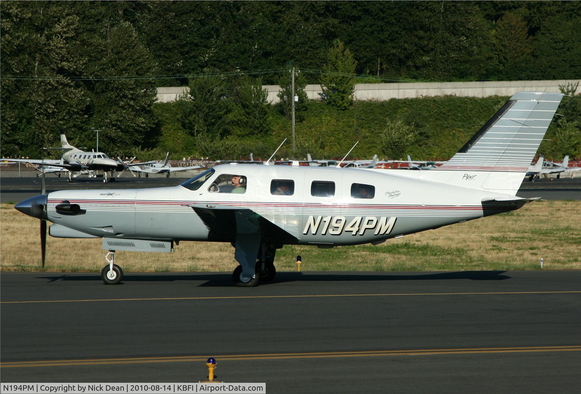 N194PM, 1993 Piper PA-46-350P Malibu Mirage C/N 4622146, KBFI