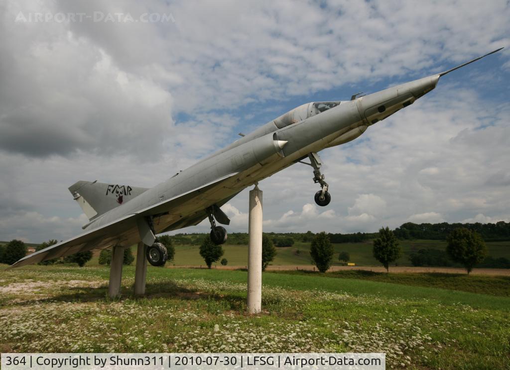364, Dassault Mirage IIIRD C/N 364, S/n 364 - Mirage IIIRD preserved on a roundabout at the entrance of the Epinal-Mirecourt Airport. Ex. French Air Force aircraft...