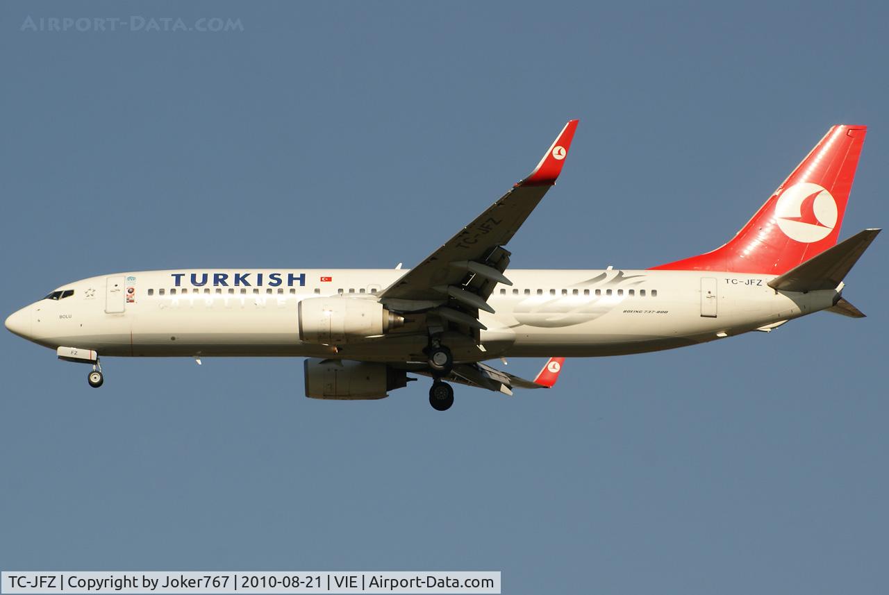 TC-JFZ, 2000 Boeing 737-8F2 C/N 29784, Turkish Airlines