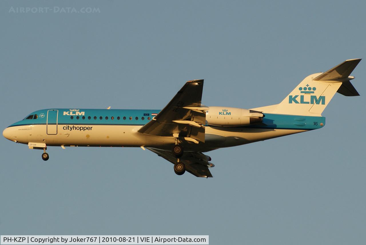 PH-KZP, 1995 Fokker 70 (F-28-0070) C/N 11539, KLM Cityhopper