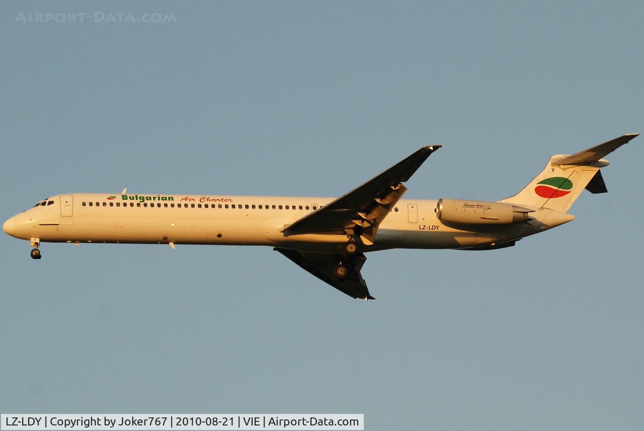 LZ-LDY, 1985 McDonnell Douglas MD-82 (DC-9-82) C/N 49213, Bulgarian Air Charter