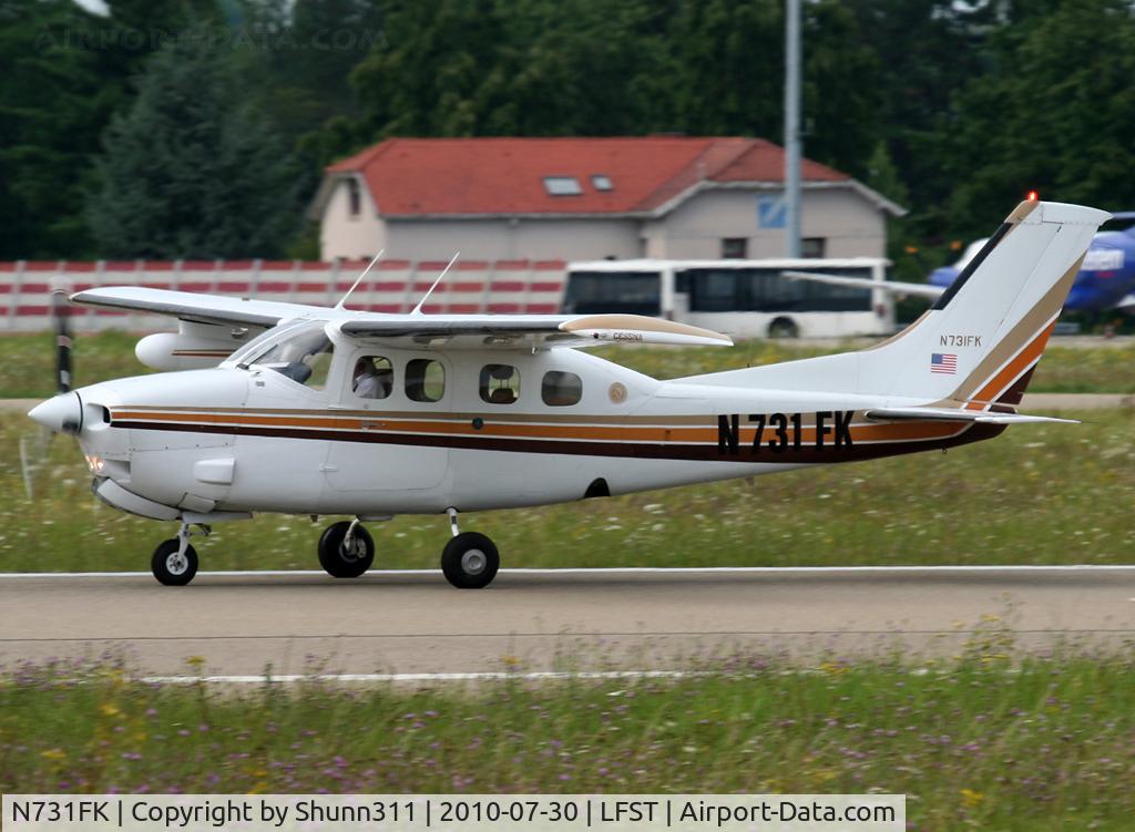 N731FK, 1979 Cessna P210N Pressurised Centurion C/N P21000452, Landing rwy 23