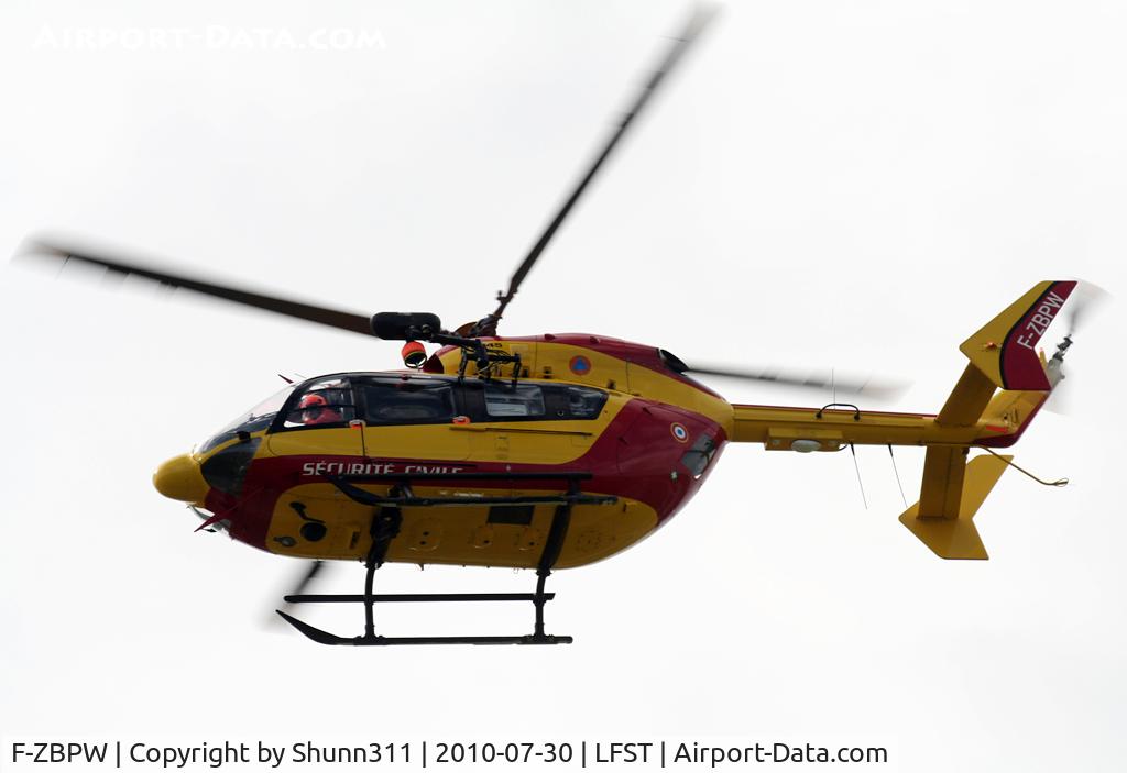 F-ZBPW, Eurocopter-Kawasaki EC-145 (BK-117C-2) C/N 9048, 'Dragon67' on take off for a new rescue...
