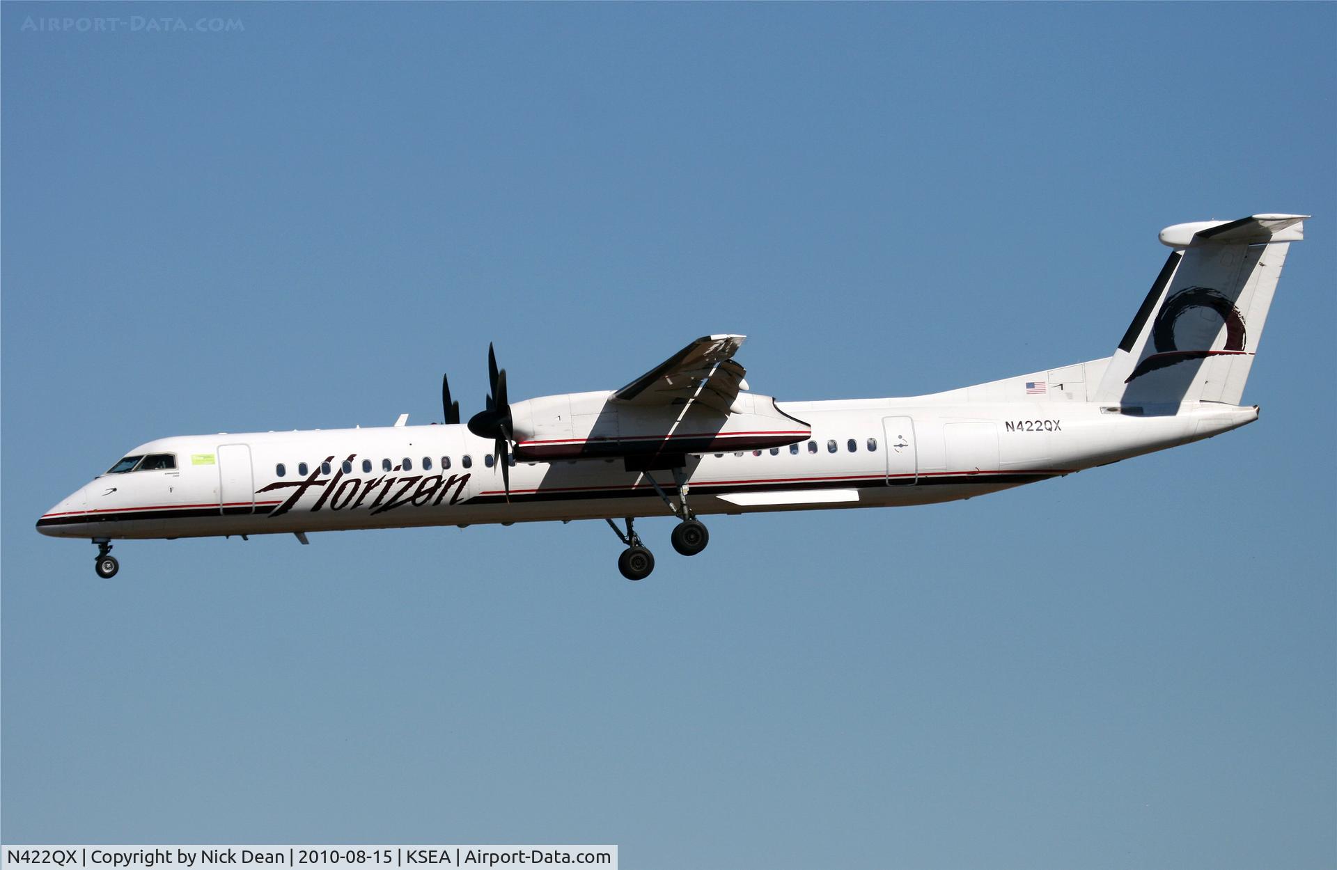N422QX, 2007 Bombardier DHC-8-402 Dash 8 C/N 4150, KSEA