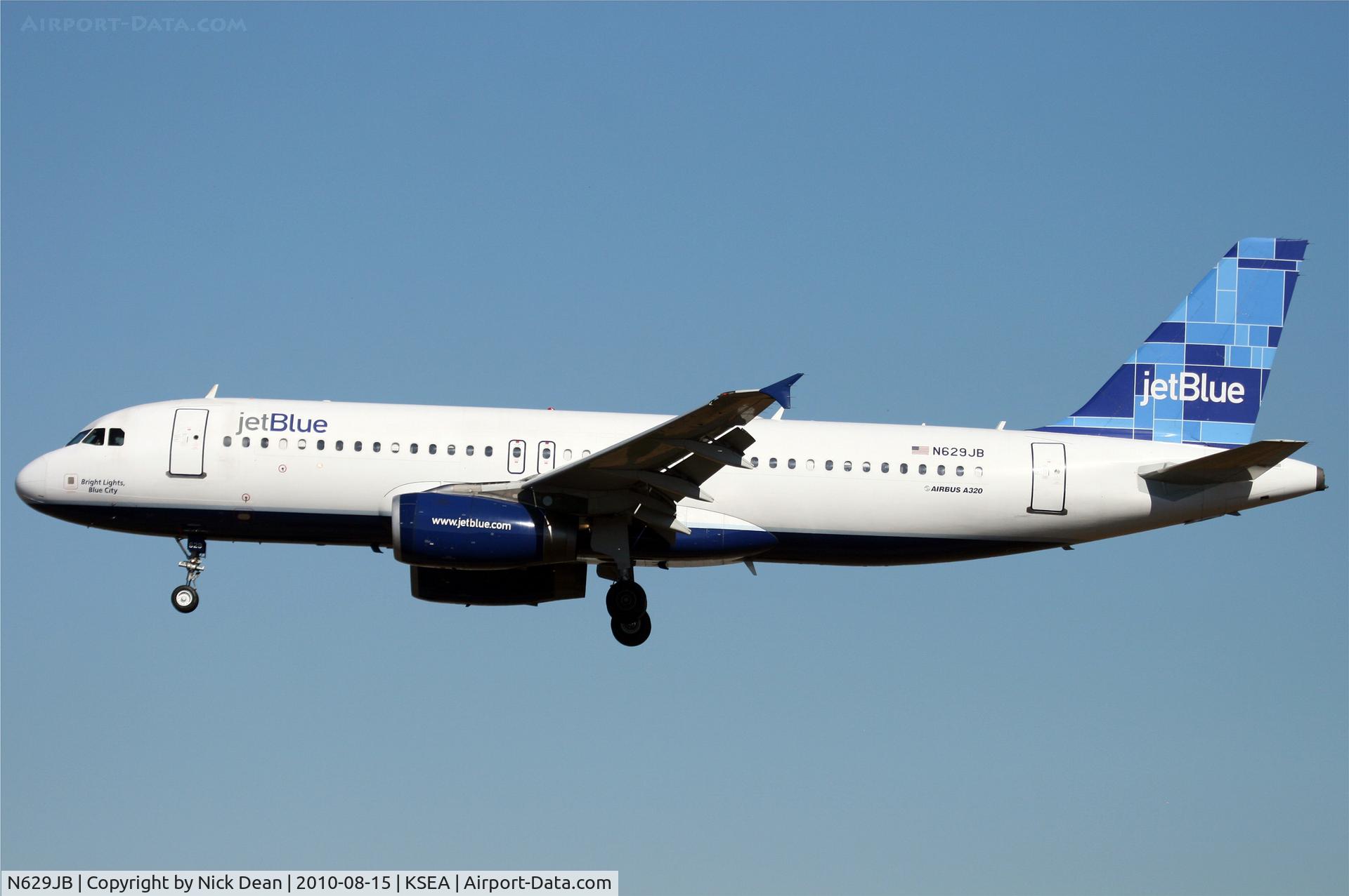 N629JB, 2005 Airbus A320-232 C/N 2580, KSEA