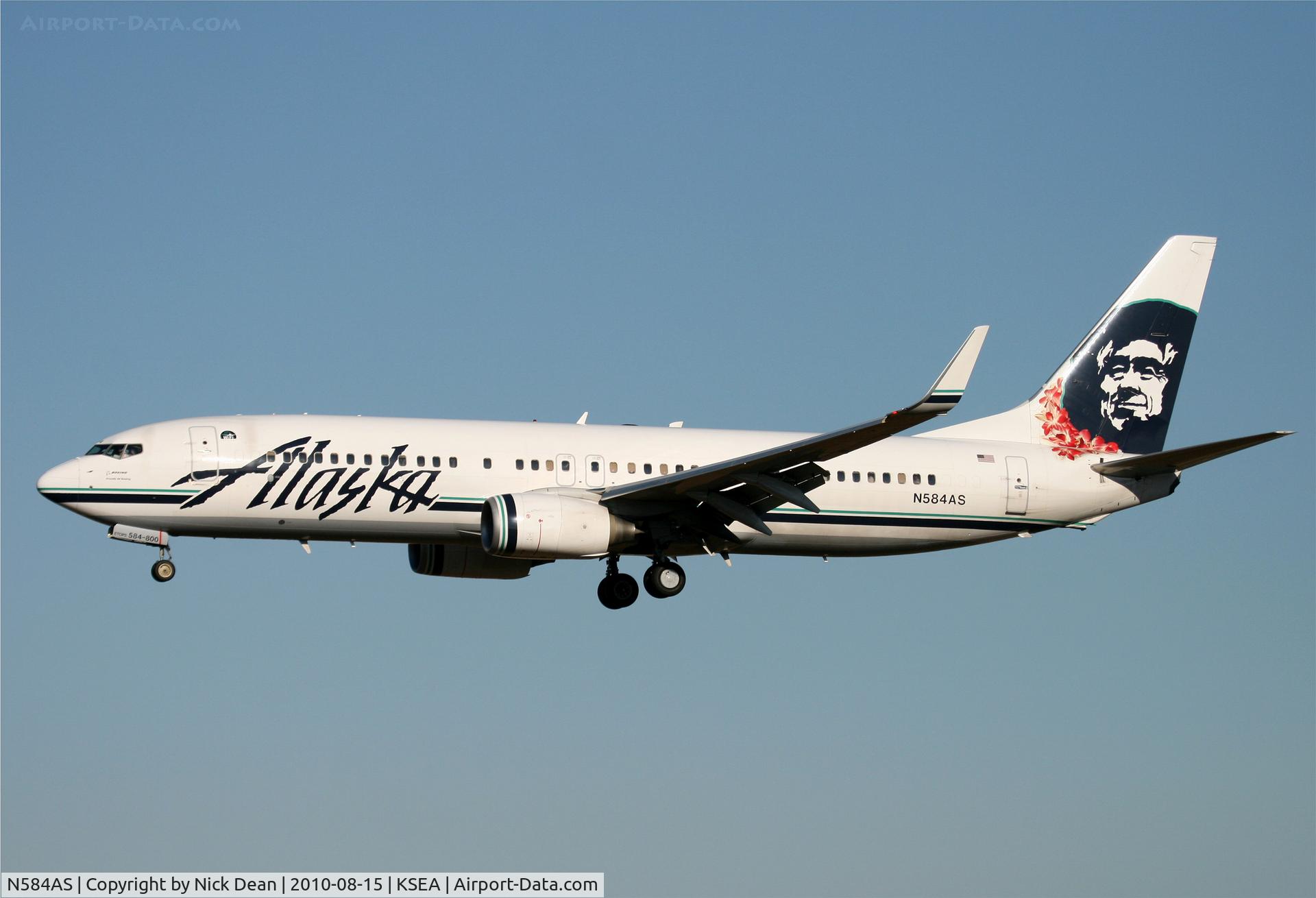 N584AS, 2007 Boeing 737-890 C/N 35682, KSEA