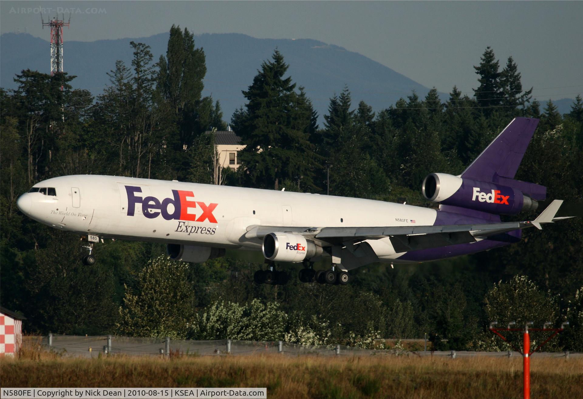 N580FE, 1993 McDonnell Douglas MD-11F C/N 48471, KSEA