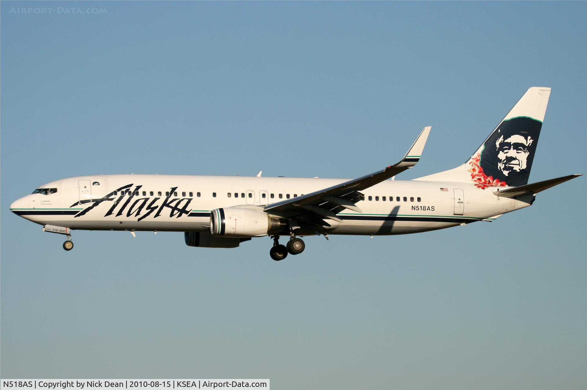 N518AS, 2008 Boeing 737-890 C/N 35693, KSEA