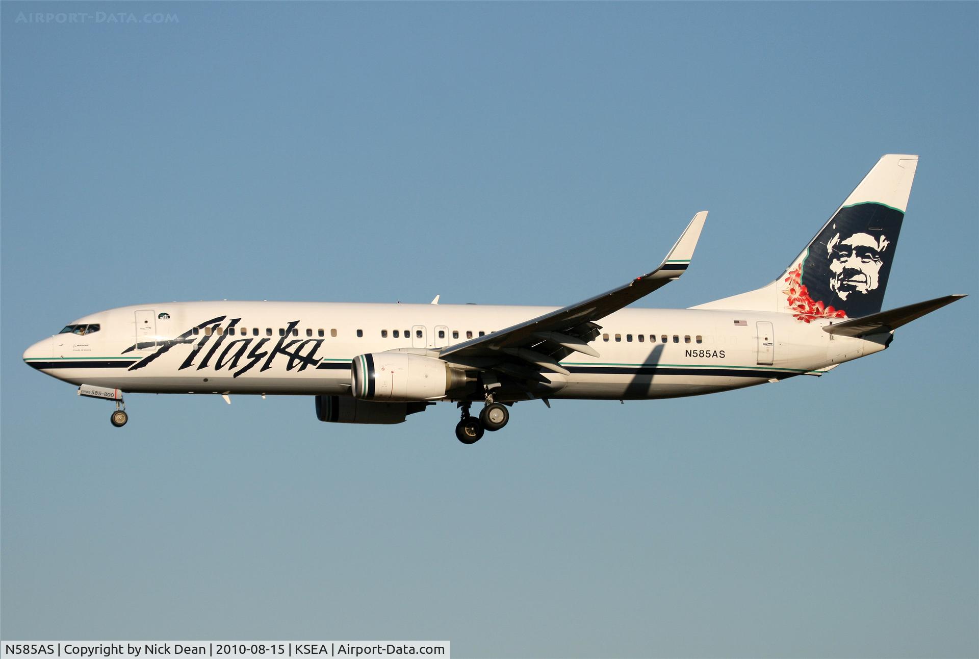 N585AS, 2007 Boeing 737-890 C/N 35683, KSEA