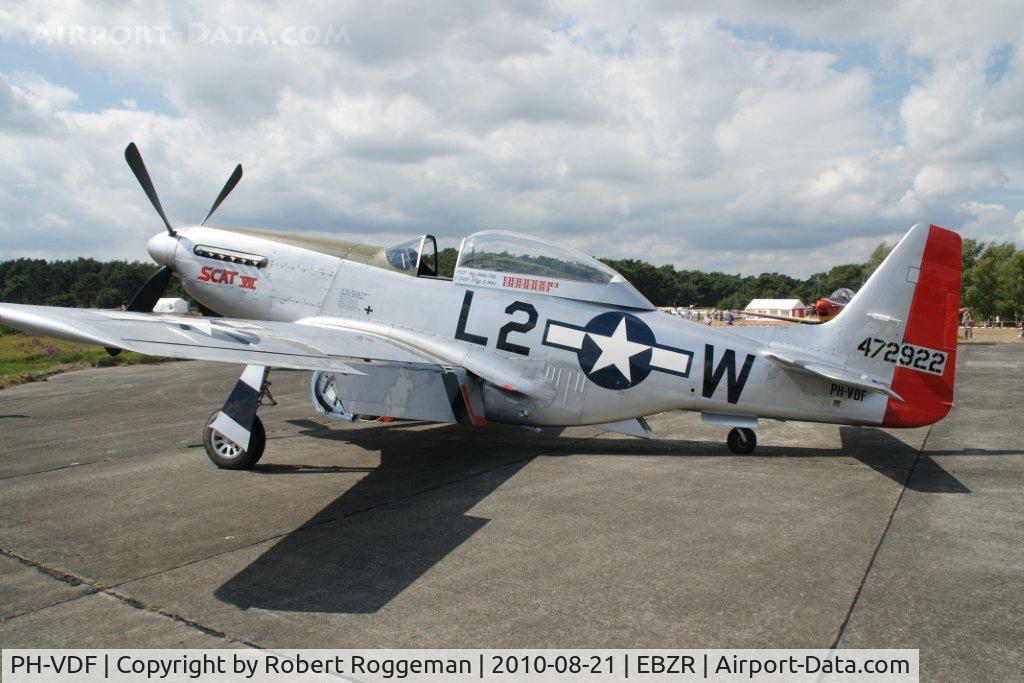 PH-VDF, 1944 North American TF-51D Mustang C/N 122-39381, Fly In Oostmalle.21-08-2010