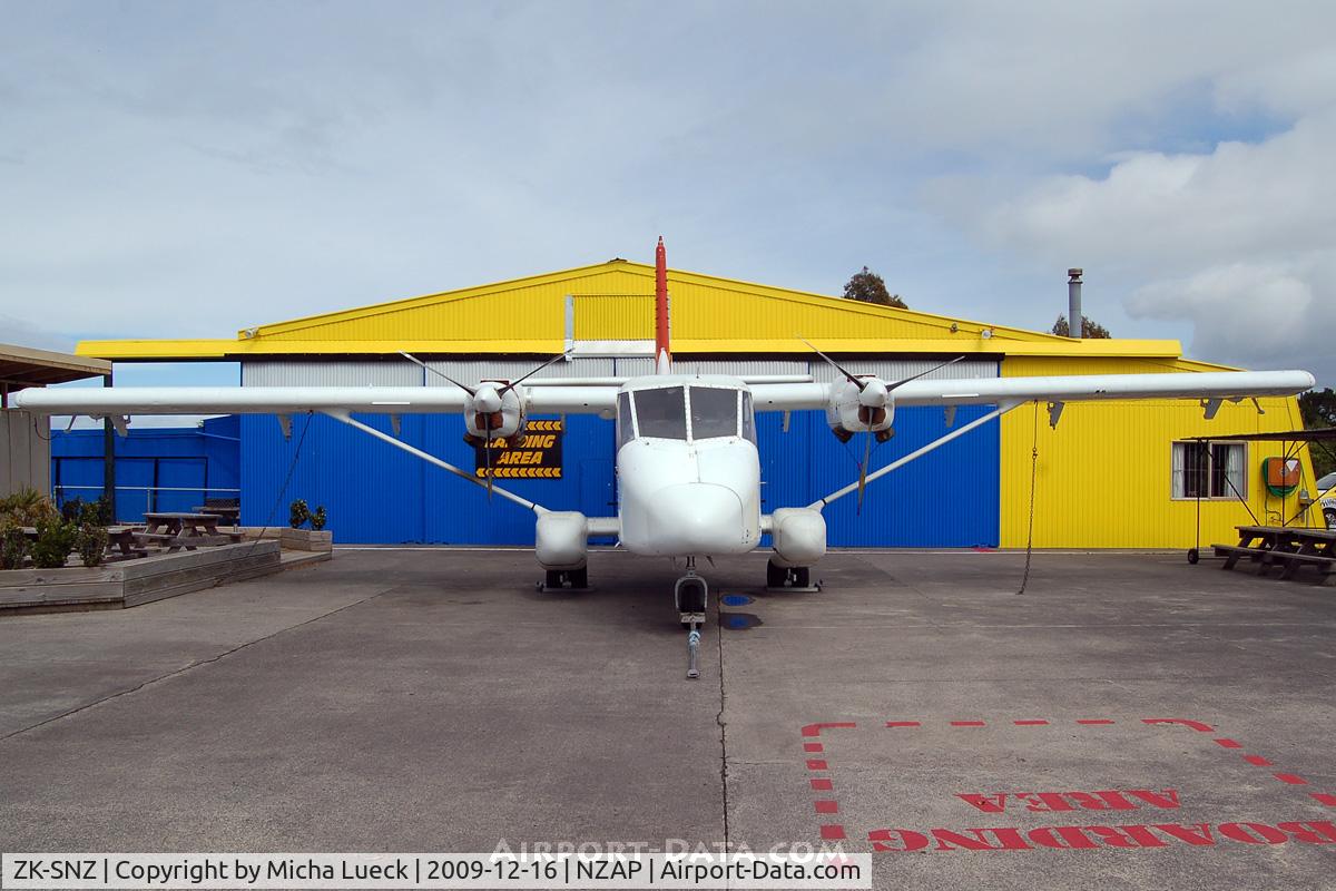 ZK-SNZ, GAF N22C Nomad C/N N22C-104, At Taupo