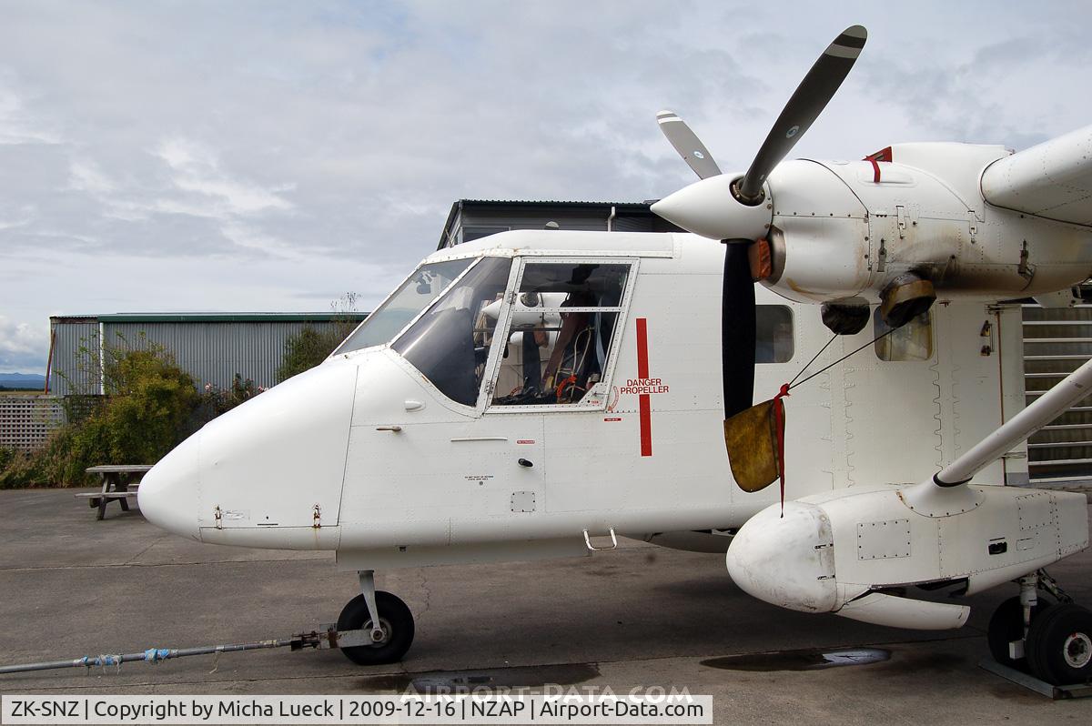 ZK-SNZ, GAF N22C Nomad C/N N22C-104, At Taupo