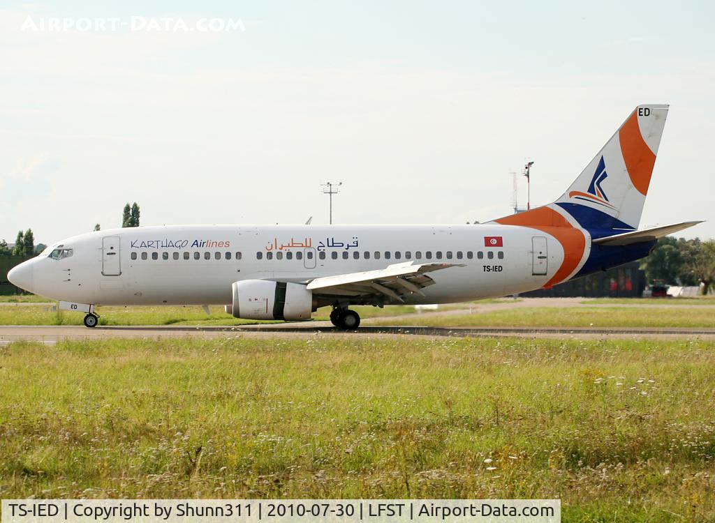 TS-IED, 1991 Boeing 737-33A C/N 25032, Landing rwy 23... Tunisair flight...