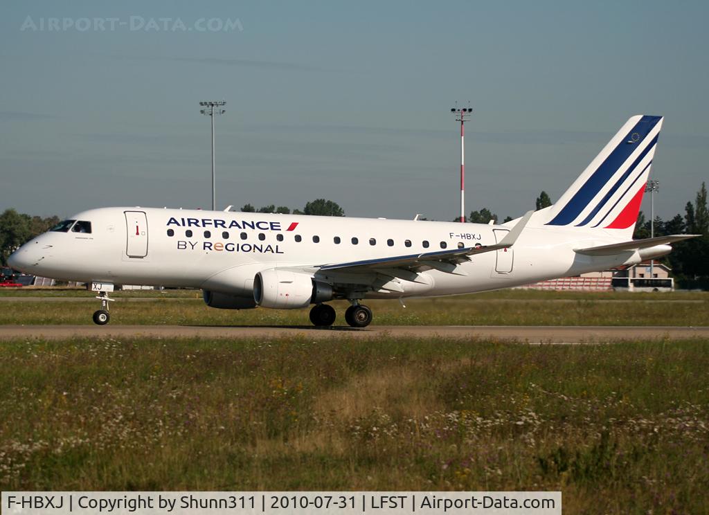 F-HBXJ, 2010 Embraer 170ST (ERJ-170-100ST) C/N 17000312, Taking off rwy 23 in new Air France c/s... Last new EMB-170 in Regional fleet at this time ;)