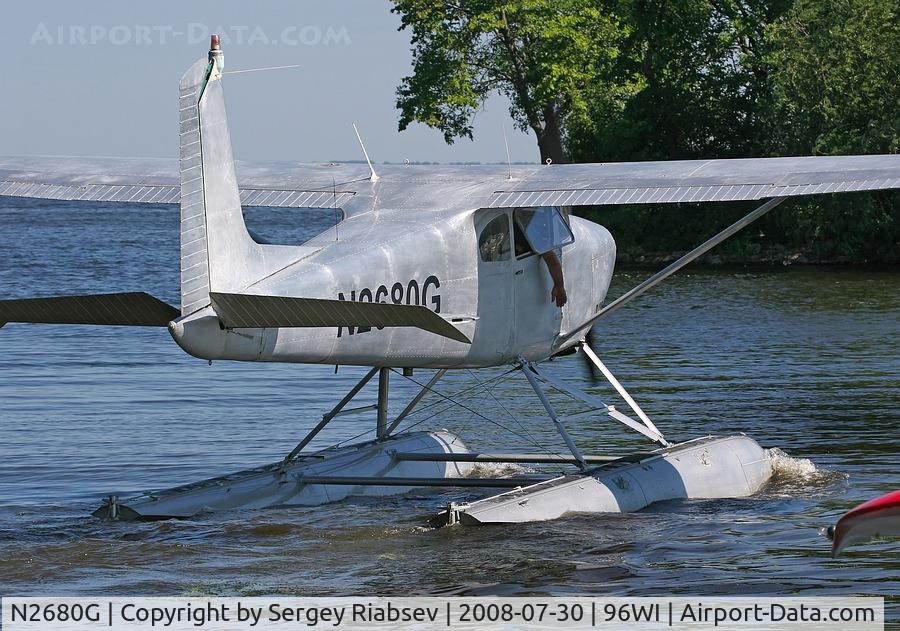 N2680G, 1959 Cessna 182B Skylane C/N 51980, Splash-in 2010