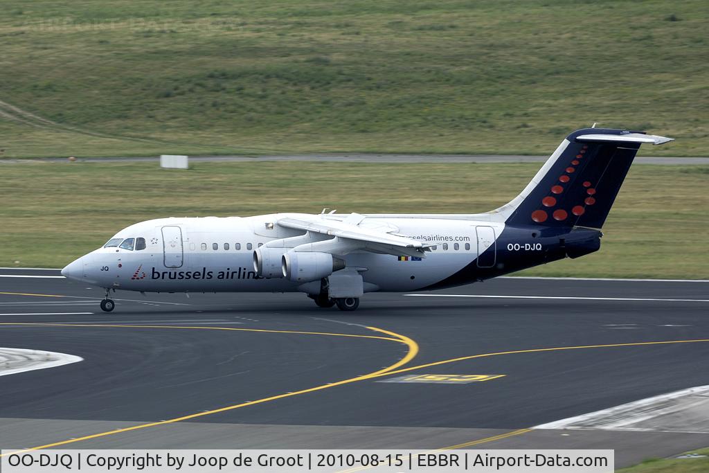 OO-DJQ, 1996 British Aerospace Avro 146-RJ85 C/N E.2289, now in the colors of Brussels Airlines