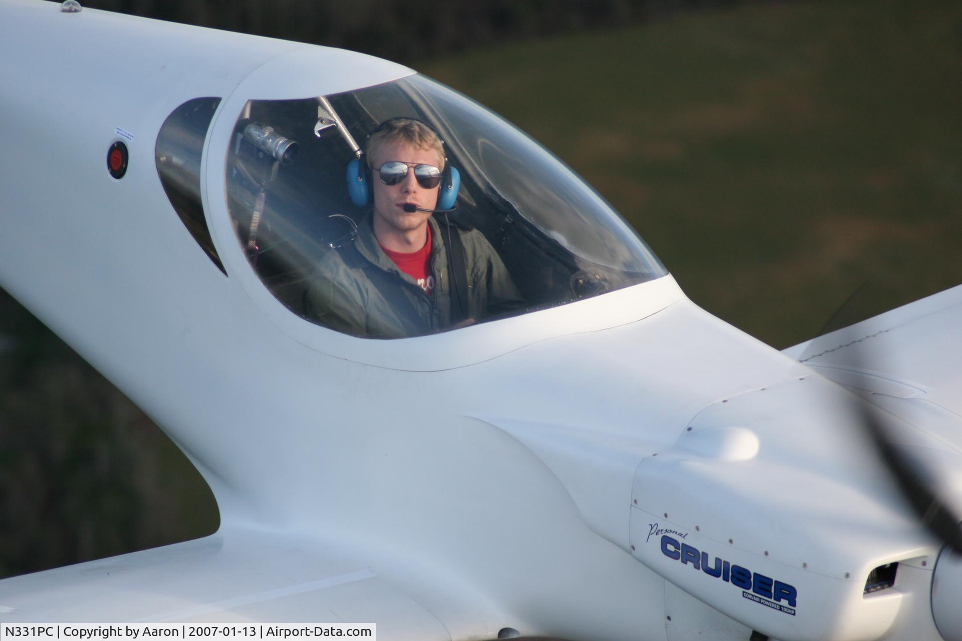 N331PC, 2006 Pro-Composites Personal Cruiser C/N 0001, Morgan Hunter flying the Personal Cruiser