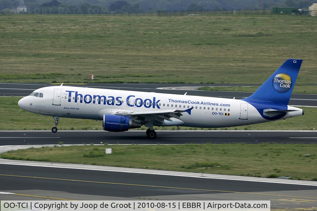OO-TCI, 2003 Airbus A320-214 C/N 1975, arrival at Brussels