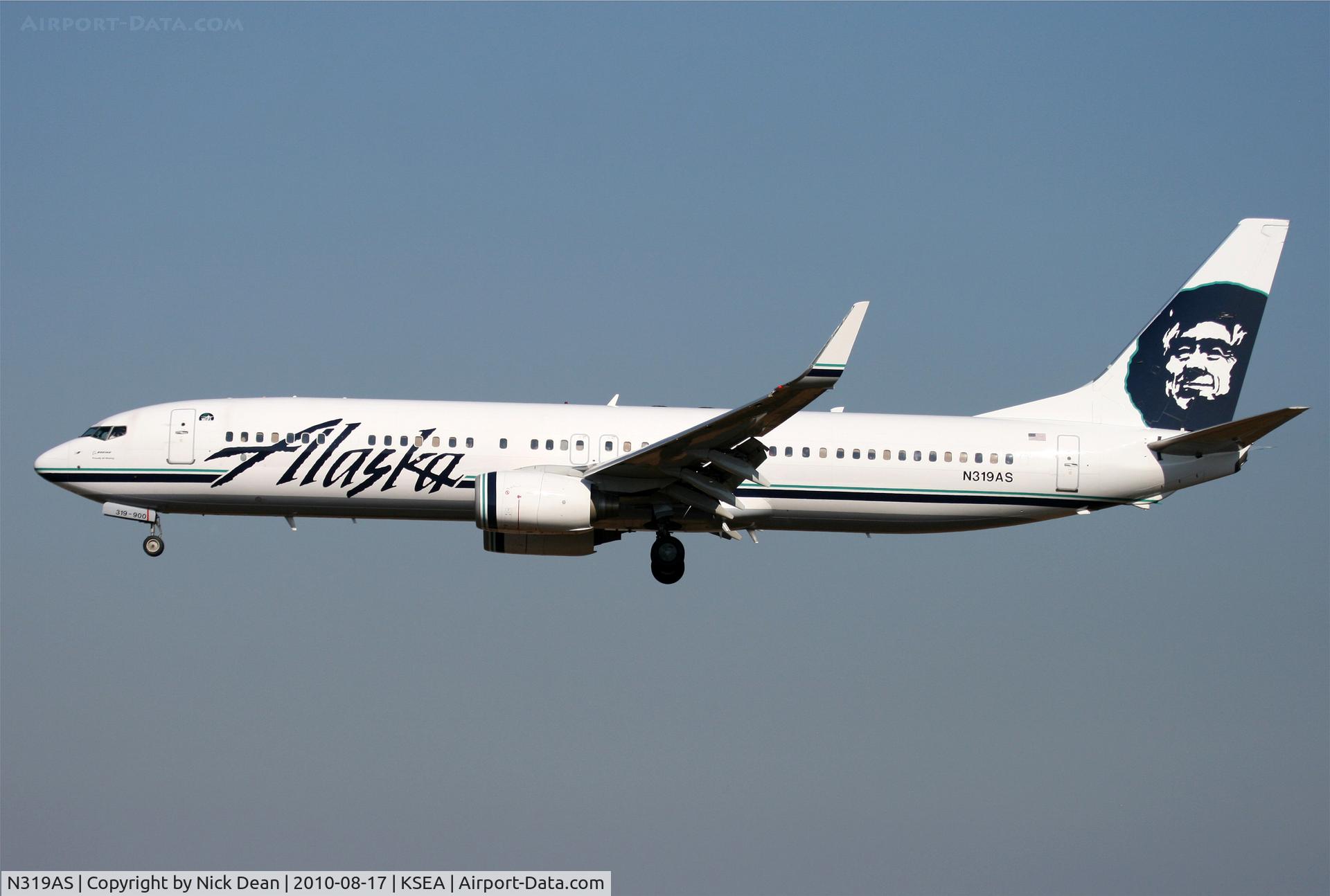 N319AS, 2003 Boeing 737-990 C/N 33679, KSEA