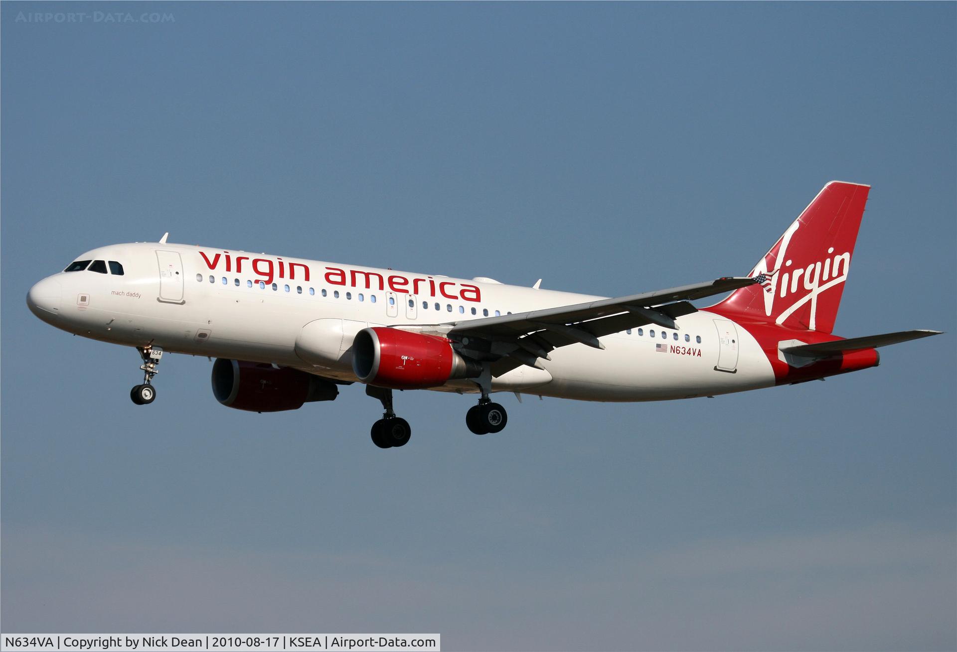 N634VA, 2008 Airbus A320-214 C/N 3359, KSEA