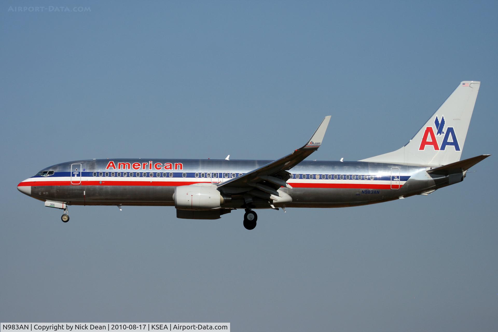 N983AN, Boeing 737-823 C/N 29570, KSEA