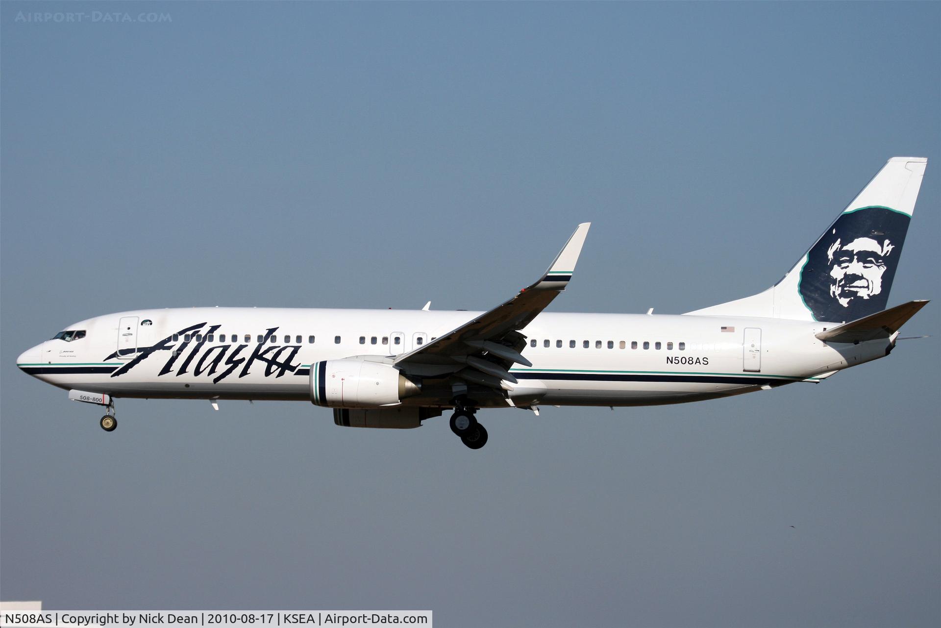N508AS, 2008 Boeing 737-890 C/N 35691, KSEA