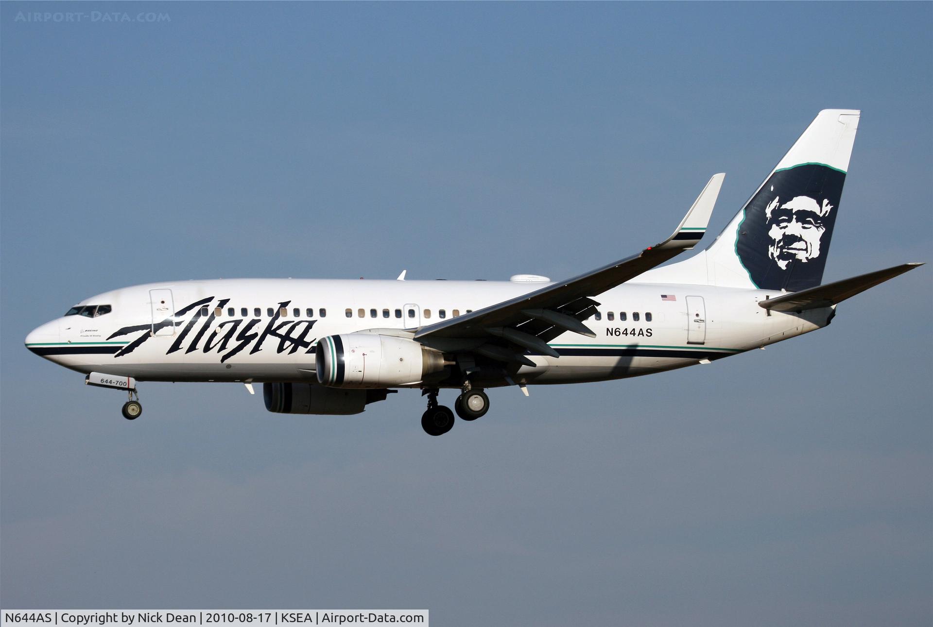 N644AS, 2003 Boeing 737-790 C/N 30795, KSEA