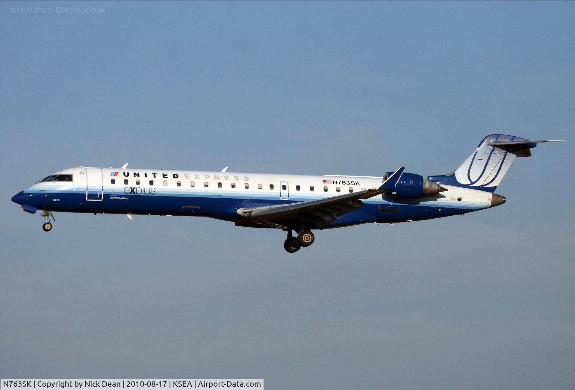 N763SK, 2005 Bombardier CRJ-701ER (CL-600-2C10) Regional Jet C/N 10228, KSEA