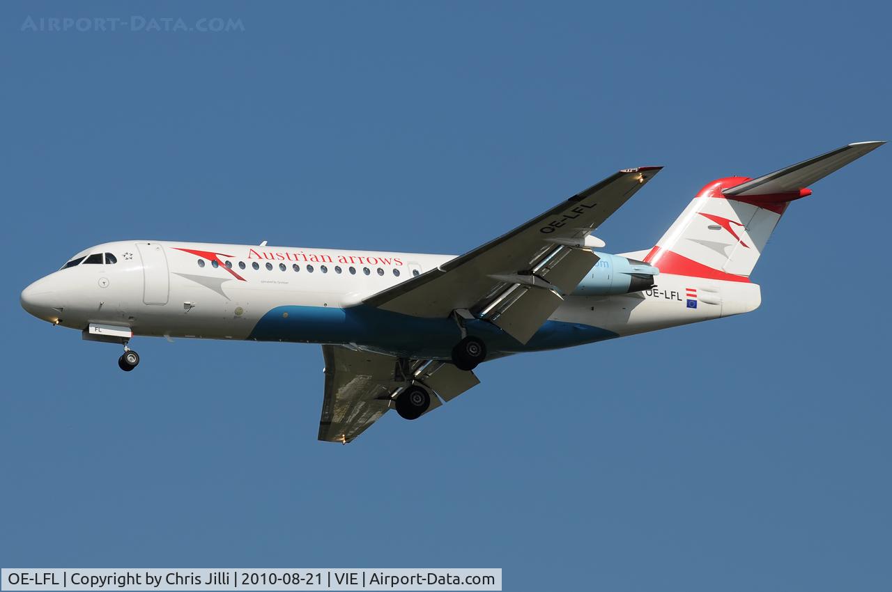 OE-LFL, 1995 Fokker 70 (F-28-0070) C/N 11573, AUA