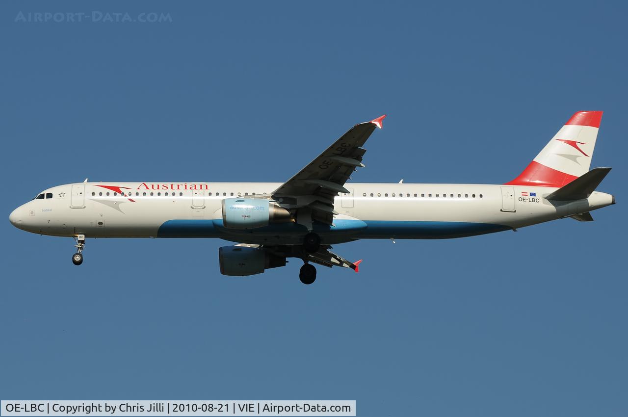 OE-LBC, 1996 Airbus A321-111 C/N 581, AUA