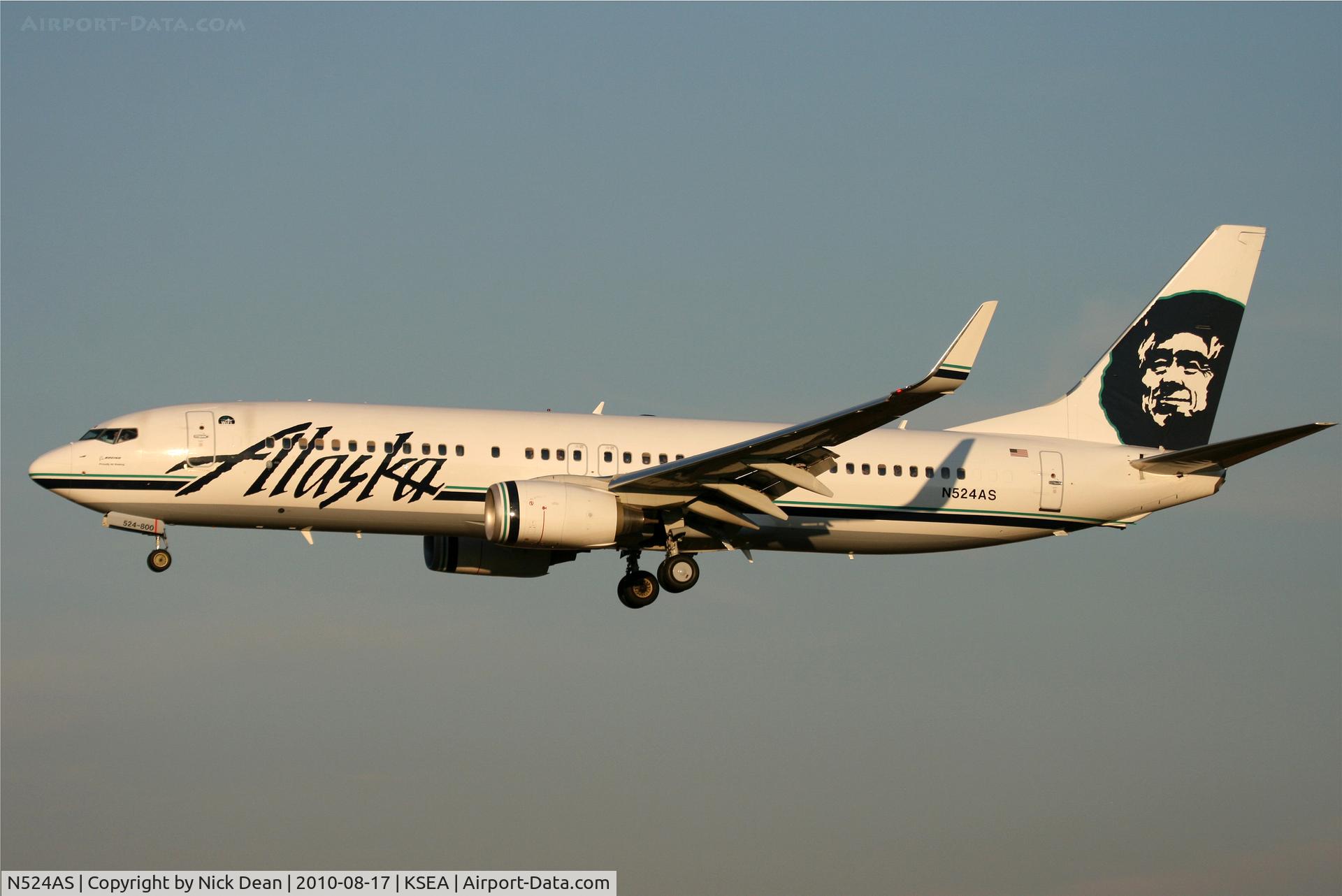 N524AS, 2009 Boeing 737-890 C/N 35195, KSEA