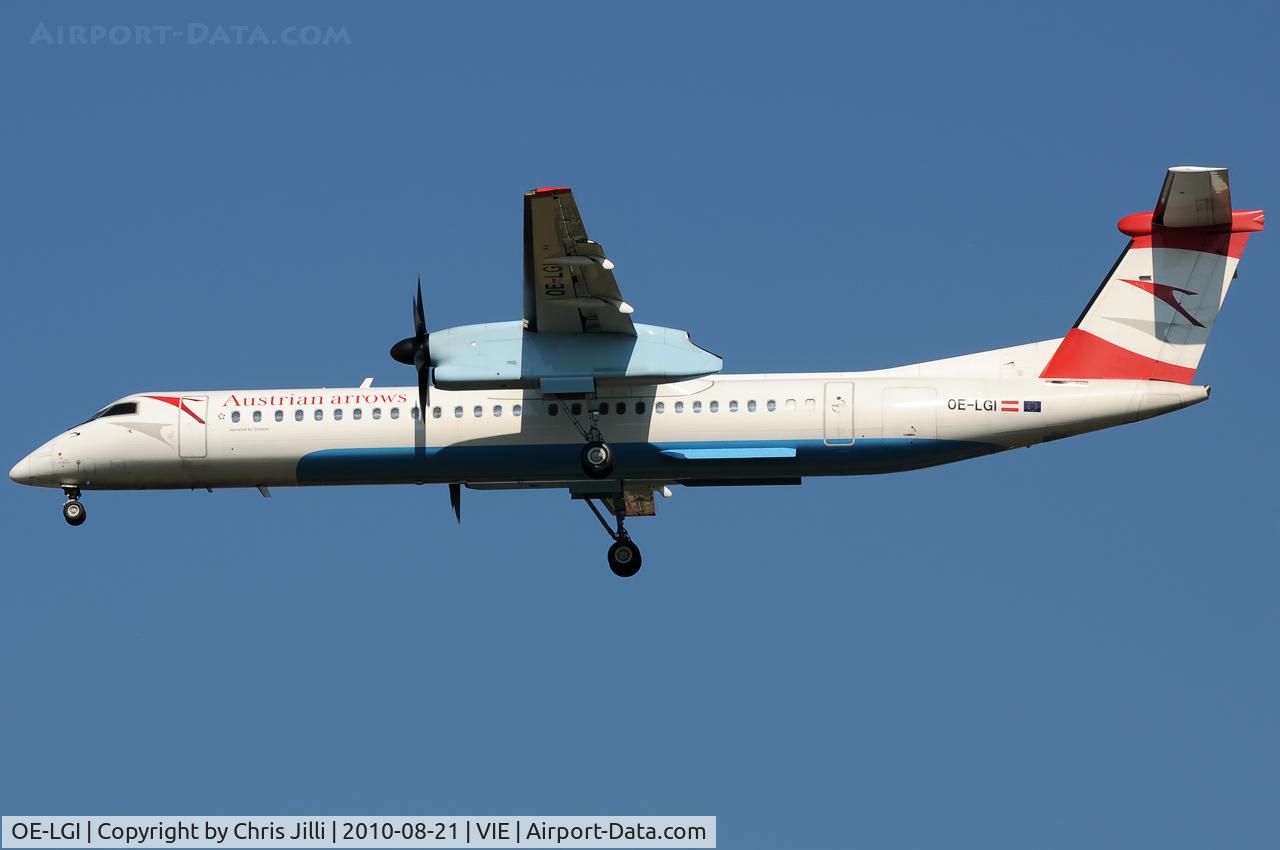 OE-LGI, 2004 De Havilland Canada DHC-8-402Q Dash 8 C/N 4100, AUA