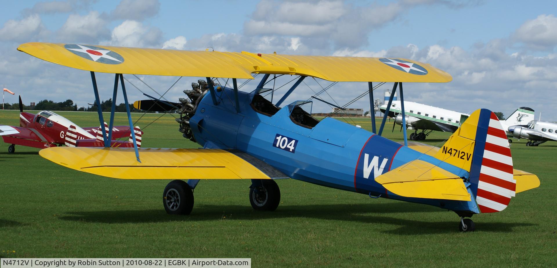 N4712V, 1949 Boeing E75 C/N 75-5094, Sywell Aerodrome Airshow