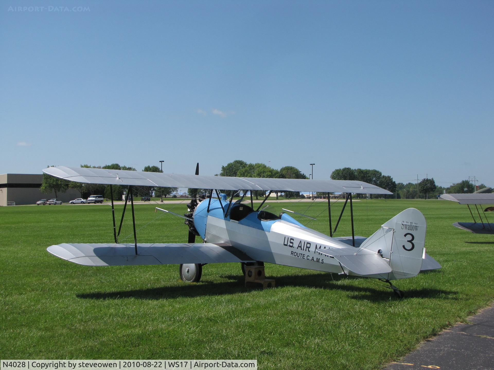 N4028, 1927 Swallow OX-5 Swallow C/N 899, @ Pioneer Airport Oshkosh WI USA
