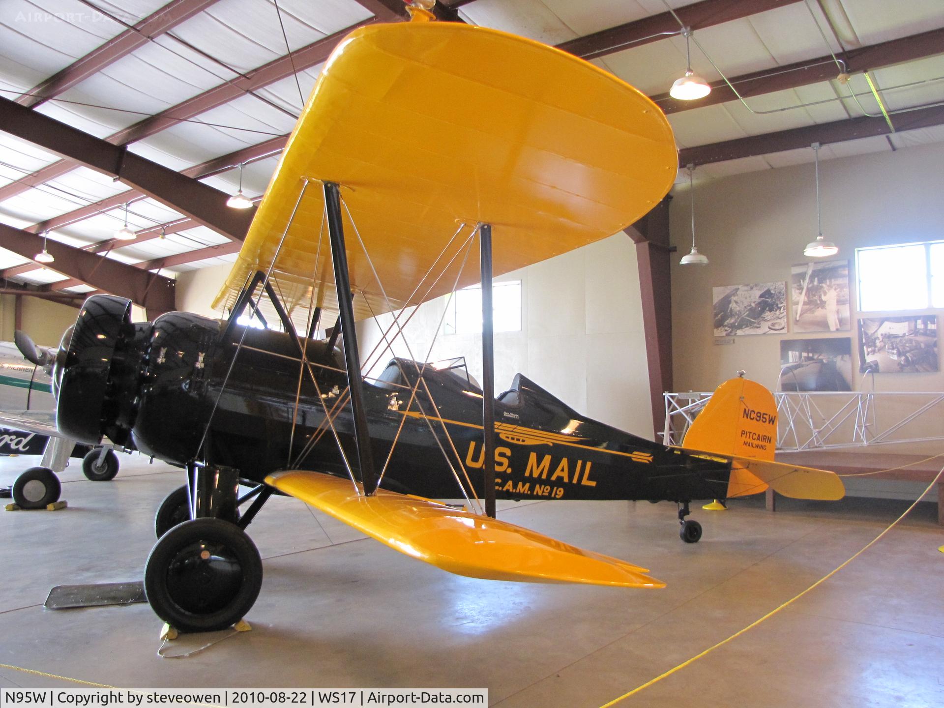 N95W, 1930 Pitcairn PA-7 Super Mailwing C/N 147, @ Pioneer Airport EAA Oshkosh WI USA