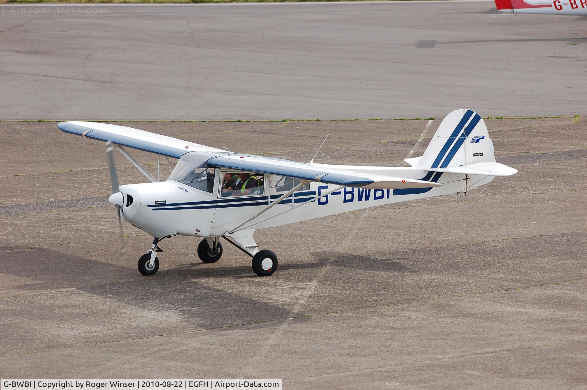 G-BWBI, 1991 Taylorcraft F22A C/N 2207, Resident Taylorcraft F22A taxying on the apron