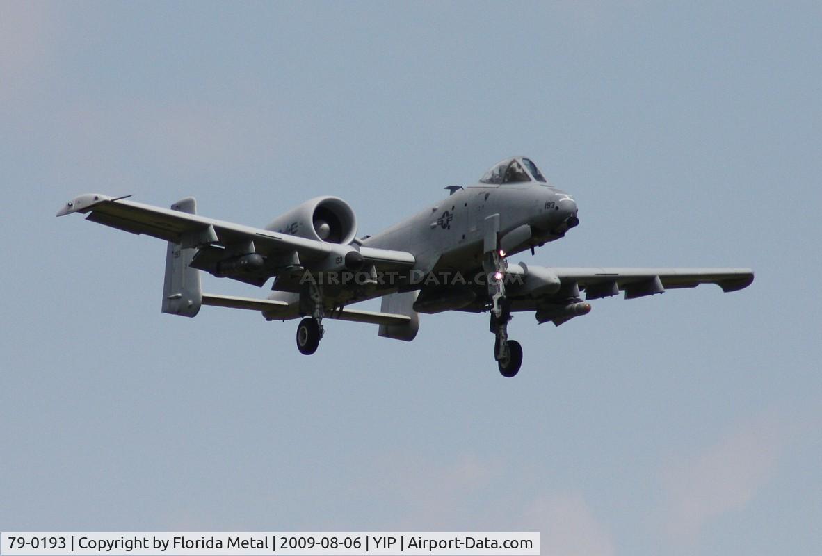 79-0193, 1979 Fairchild Republic A-10C Thunderbolt II C/N A10-0457, A-10s made the short hop from Selfridge ANG
