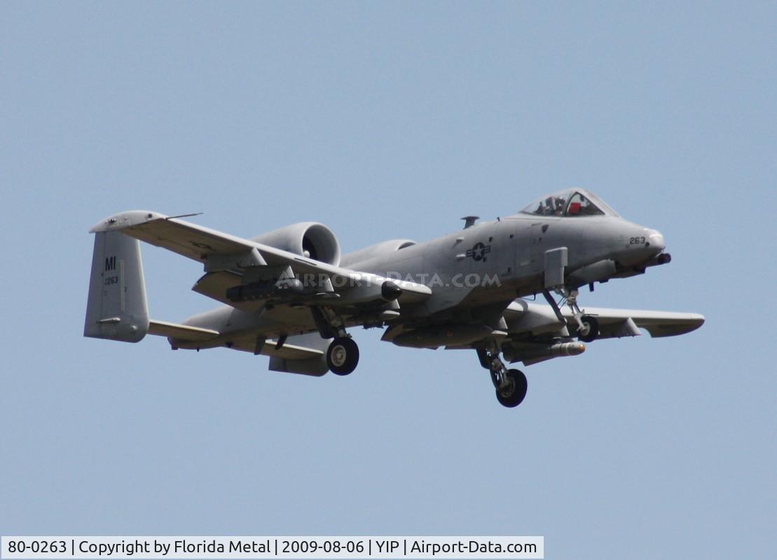 80-0263, 1980 Fairchild Republic A-10C Thunderbolt II C/N A10-0613, A-10