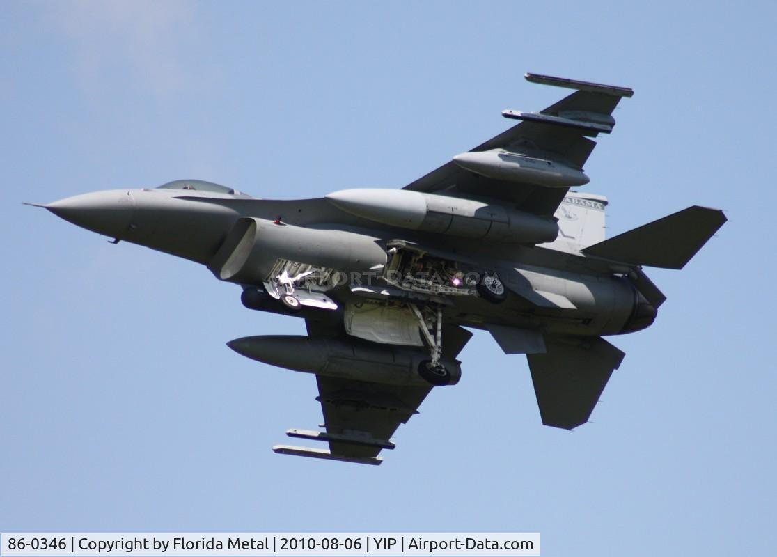 86-0346, 1986 General Dynamics F-16C Fighting Falcon C/N 5C-452, F-16C