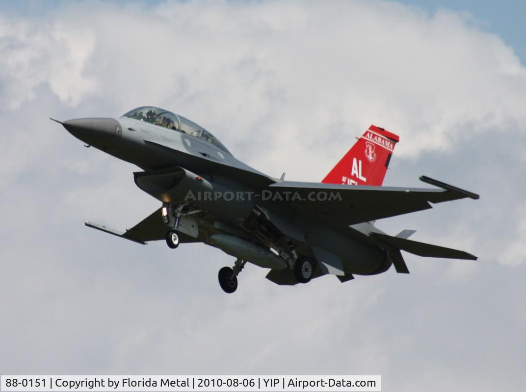 88-0151, 1988 General Dynamics F-16D Fighting Falcon C/N 5D-86, F-16D