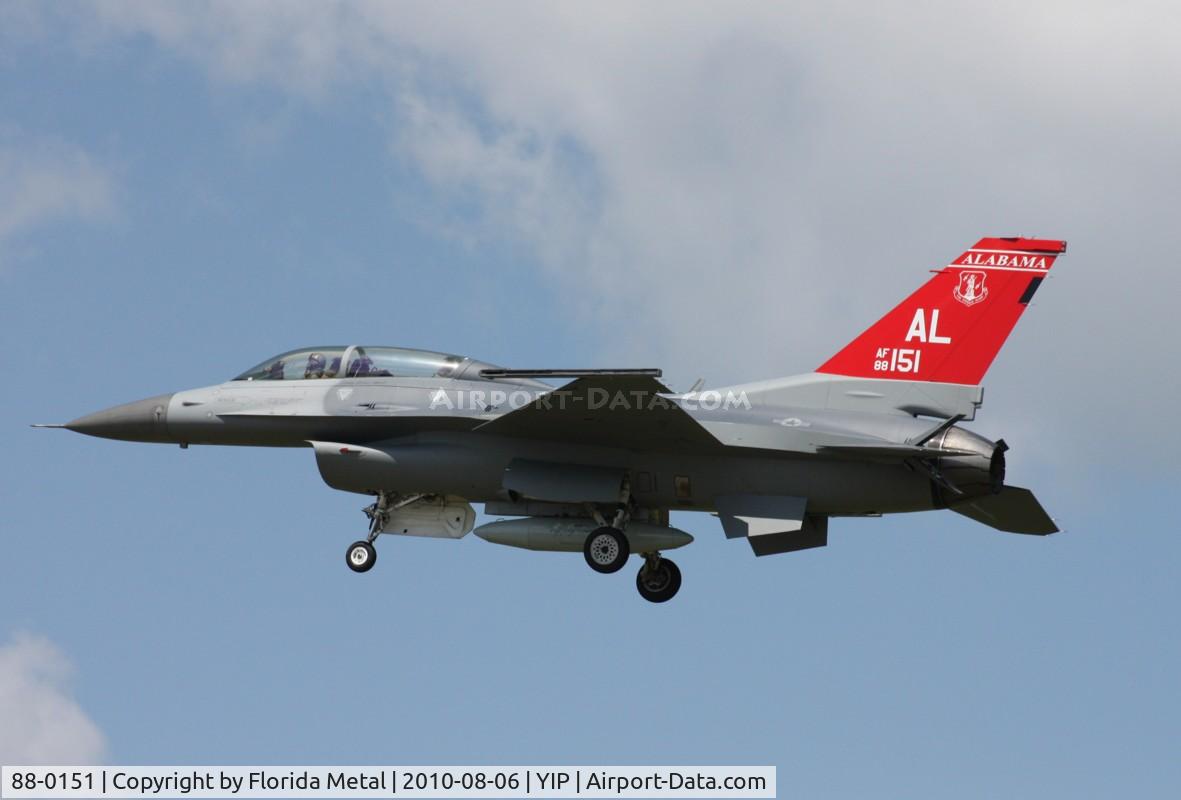 88-0151, 1988 General Dynamics F-16D Fighting Falcon C/N 5D-86, F-16D