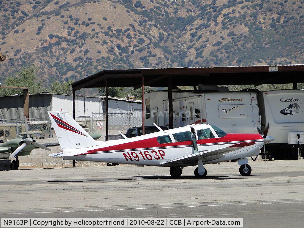 N9163P, 1966 Piper PA-24-260 C/N 24-4651, Finished re-fueling, taxiing to runway for take off