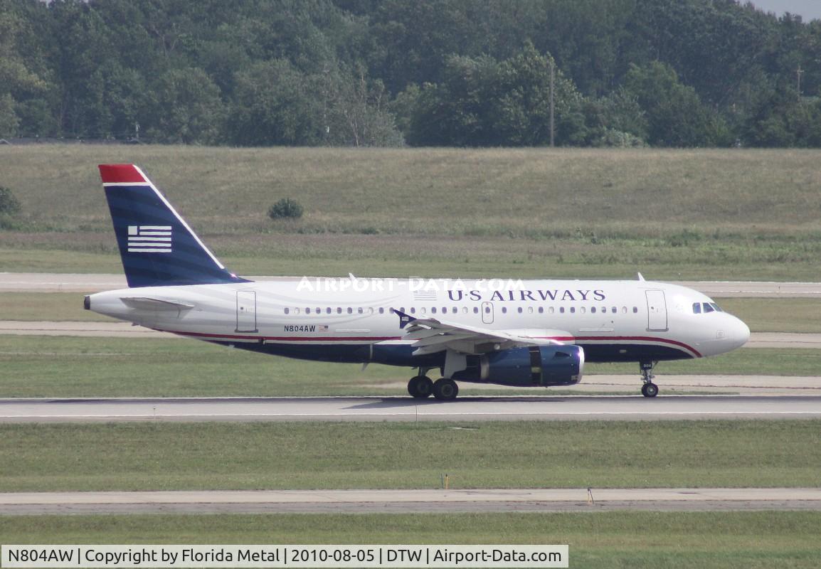 N804AW, 1999 Airbus A319-132 C/N 1043, US Airways A319