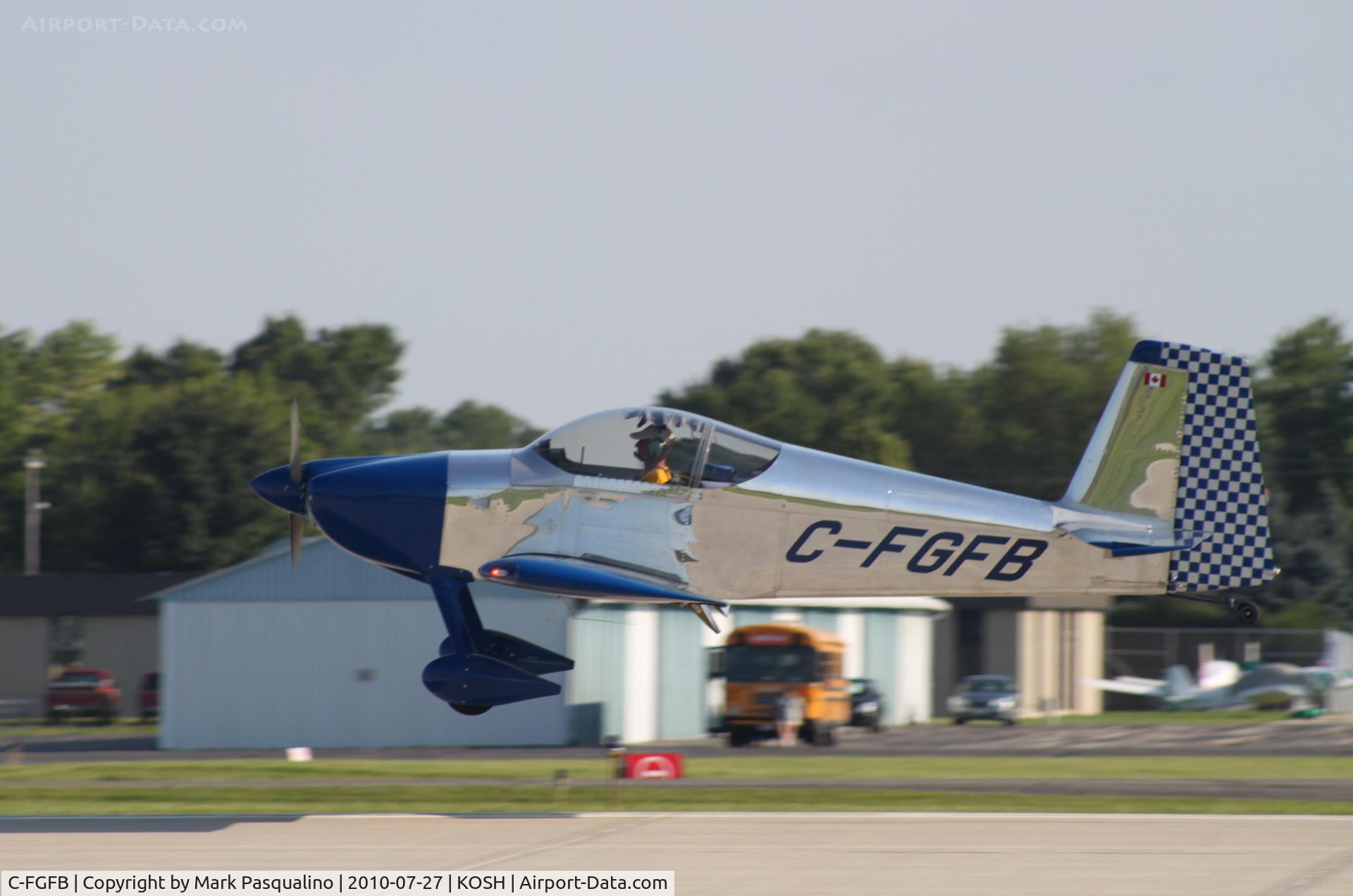 C-FGFB, 2008 Vans RV-7 C/N 72565, RV-7
