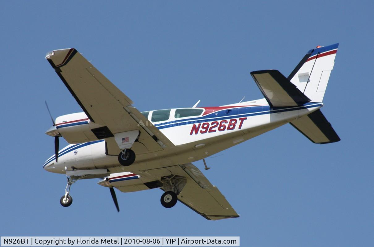 N926BT, 1977 Beech E-55 Baron C/N TE-1110, Beech 55