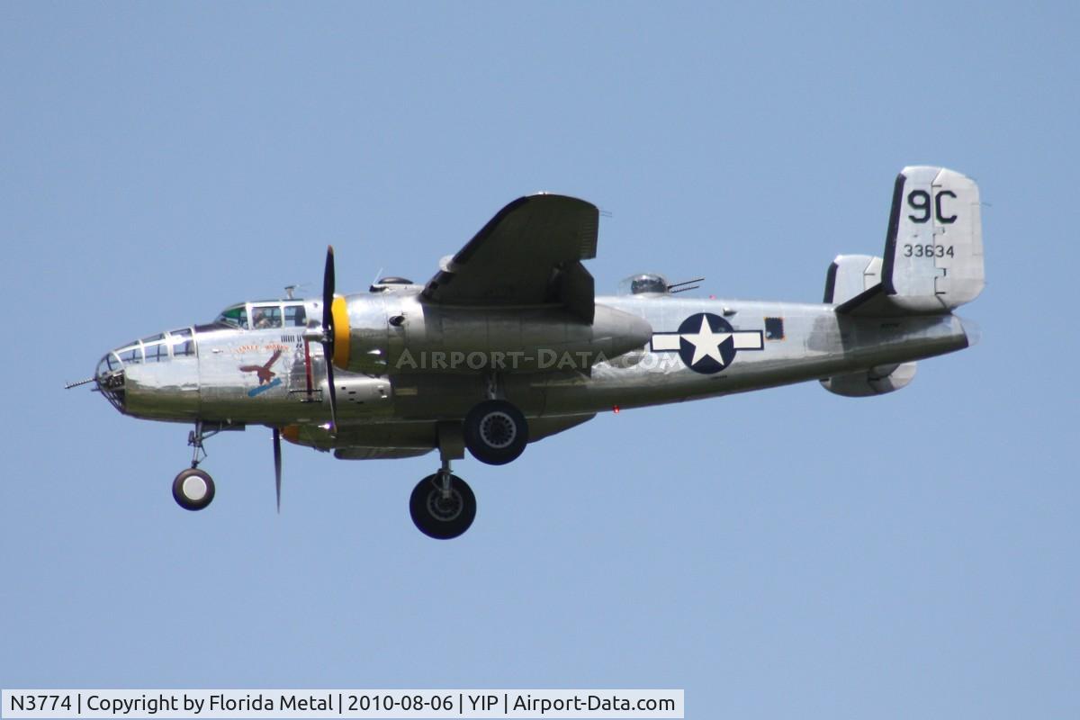 N3774, 1943 North American B-25D Mitchell C/N 100-23960, Yankee Warrior